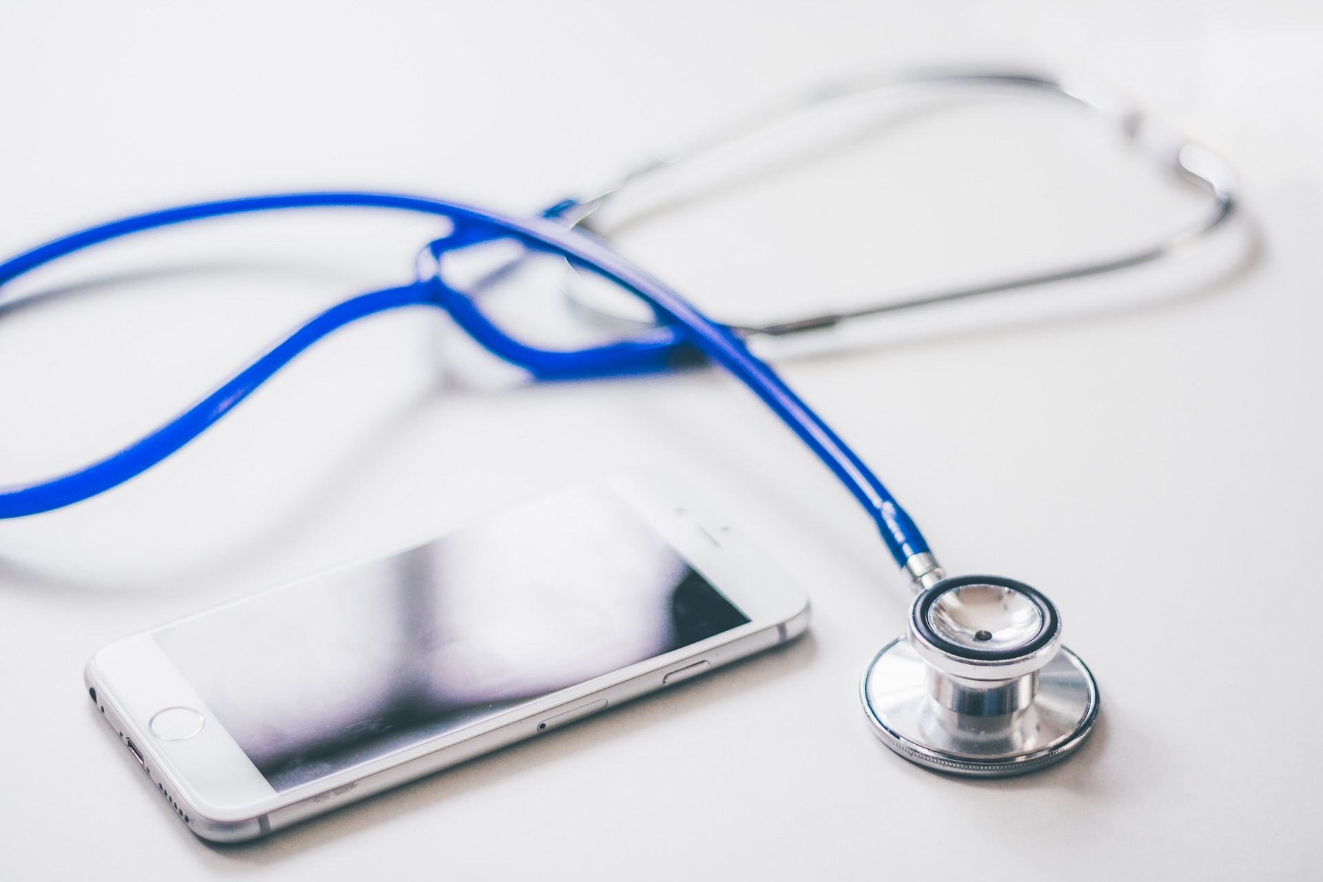 smartphone and stethoscope